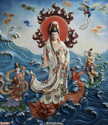 File gốc File phật giáo thần tài P594 (in tráng gương) sang trọng