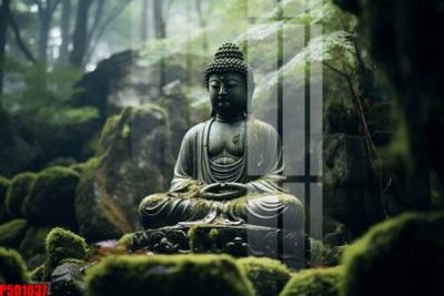 Tải file File tranh phật giáo 5D P5D1037 (gốc) chủ đề hoa sen