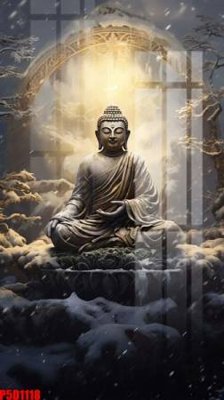 File tranh PSD File tranh phật giáo 5D P5D1118 chất lượng cao