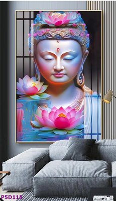 Download file File tranh phật giáo 5D P5D115 (gốc) in mica đèn LED