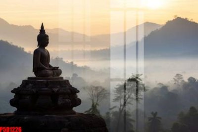 Tải file File tranh phật giáo 5D P5D1226 (gốc) in tranh tráng gương