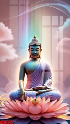 File tranh File tranh phật giáo 5D P5D1273 (gốc) phong cách tối giản