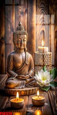 Ảnh gốc File tranh phật giáo 5D P5D1274 (nét căng) in mica