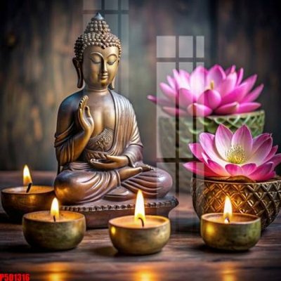 File tranh quảng cáo File tranh phật giáo 5D P5D1316 (file gốc) chuyên nghiệp