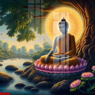 Download file File tranh phật giáo 5D P5D1414 (gốc) in mica ốp bếp