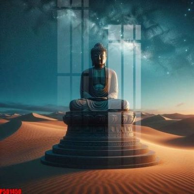 File in trần File tranh phật giáo 5D P5D1450 (bản gốc) phong cảnh