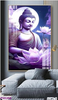 File tranh File tranh phật giáo 5D P5D206 (bản gốc) in lụa dán tường