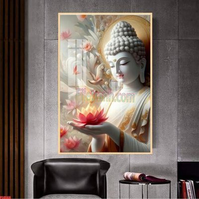 Tải file File tranh phật giáo 5D P5D568 (gốc) in tranh tráng gương