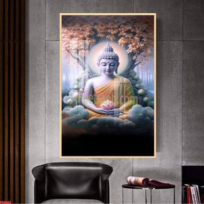 Tải file gốc in lụa File tranh phật giáo 5D P5D664 siêu nét