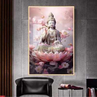 File gốc File tranh phật giáo 5D P5D671 (in 3D) cho trang trí