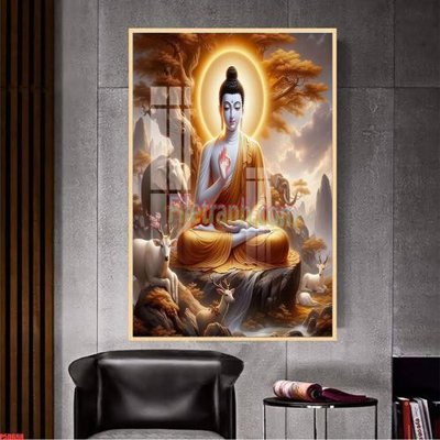 File gốc File tranh phật giáo 5D P5D698 (trang trí) phòng làm việc