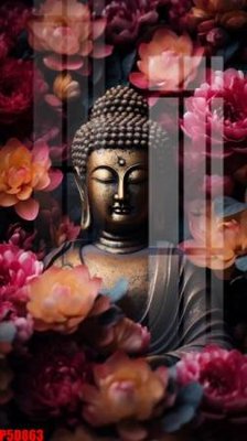 File tranh File tranh phật giáo 5D P5D863 (gốc) phong cách tối giản