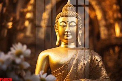 File in mica File tranh phật giáo 5D P5D920 (bản gốc) làm vách ngăn