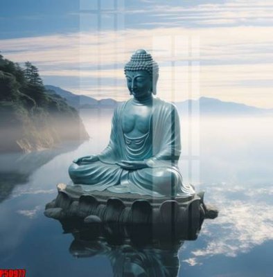 File gốc File tranh phật giáo 5D P5D977 (in lụa) cao cấp