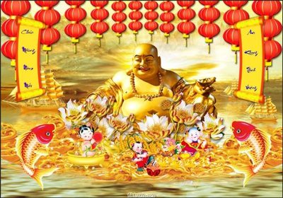 Download file gốc File phật giáo thần tài P672 (in lụa) tranh 3D