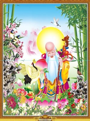 Download file File phật giáo thần tài P702 (gốc) in mica đèn LED