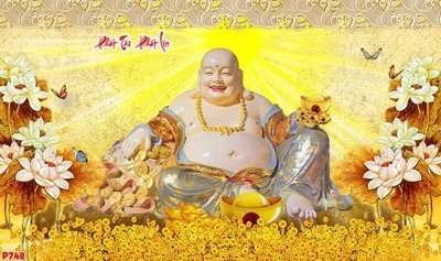 File gốc in ấn File tranh phật P748 chuẩn màu CMYK