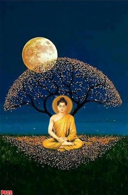 File gốc in ấn File tranh phật P802 độ phân giải cao