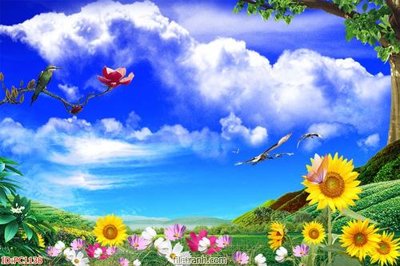 Download file gốc File gốc phong cảnh PC1138 (in lụa) hoa lá