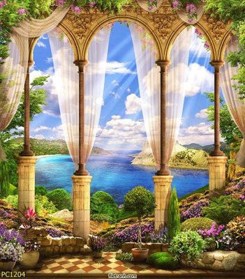 File in mica File gốc phong cảnh PC1204 (bản gốc) siêu trong