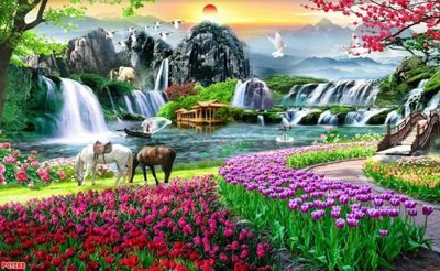 File tranh File tranh phong cảnh PC1288 (gốc) phong cách tối giản