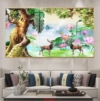 File PSD File tranh phong cảnh thiên nhiên PC1493 (bản gốc) dễ dàng edit