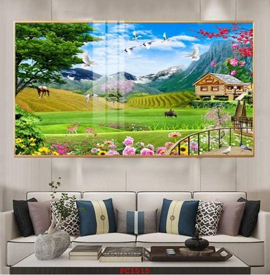 File in ấn File tranh phong cảnh thiên nhiên PC1515 chuyên nghiệp