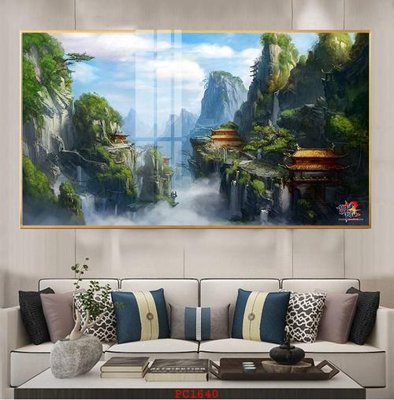 Download file File tranh phong cảnh thiên nhiên PC1640 (gốc) in mica bàn thờ