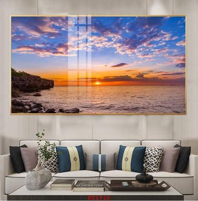 File gốc File tranh phong cảnh thiên nhiên PC1718 (in lụa) họa tiết 3D