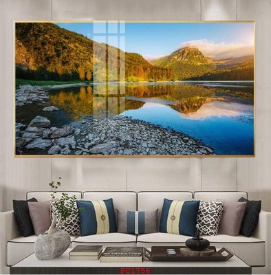 File in trần File tranh phong cảnh thiên nhiên PC1756 (bản gốc 3D) sống động