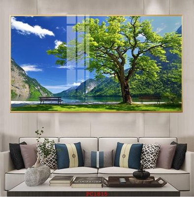 File gốc File tranh phong cảnh thiên nhiên PC1815 (in lụa) trang trí tường