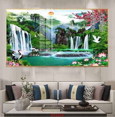 File in mica File tranh phong cảnh thiên nhiên PC1938 (bản gốc) làm vách ngăn