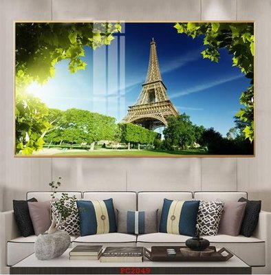 File tranh gốc in trần nhà File tranh phong cảnh thiên nhiên PC2049 3D