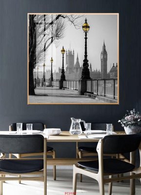 File gốc File tranh phong cảnh thiên nhiên PC2099 (in lụa) chi tiết cao