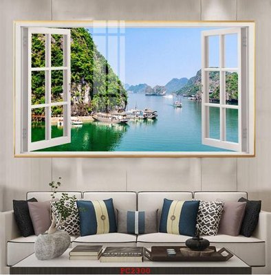 Hình ảnh file gốc in trần nhà File tranh phong cảnh thiên nhiên PC2300