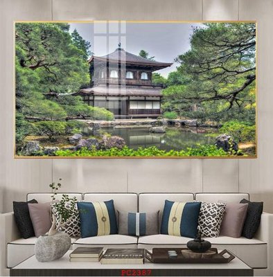 File gốc File tranh phong cảnh thiên nhiên PC2387 (in tráng gương) sang trọng