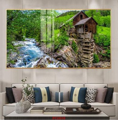 File gốc File tranh phong cảnh thiên nhiên PC2806 (in mica) trang trí