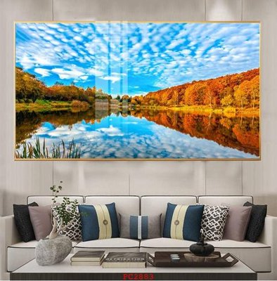 File gốc File tranh phong cảnh thiên nhiên PC2883 (chuẩn màu) cho in offset