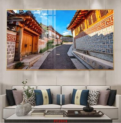 File gốc File tranh phong cảnh thiên nhiên PC2904 (in lụa) tranh thuận buồm