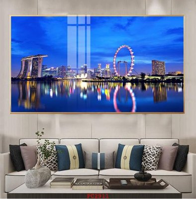 File tranh in trần 3D File tranh phong cảnh thiên nhiên PC2911 (ảnh gốc)