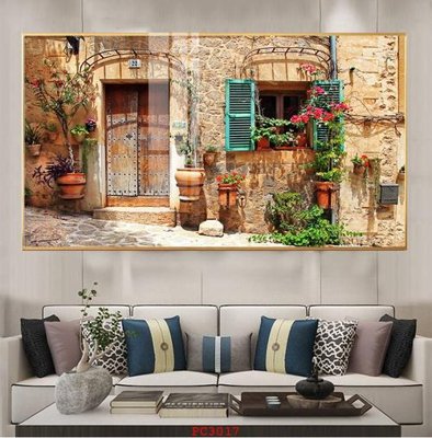 File tranh PSD File tranh phong cảnh thiên nhiên PC3017 chất lượng cao