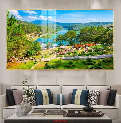 File in trần File tranh phong cảnh thiên nhiên PC3035 (bản gốc 3D) sống động