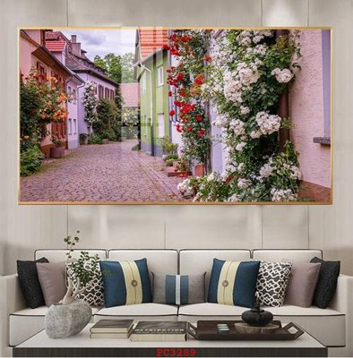 Tải file File tranh phong cảnh thiên nhiên PC3289 (gốc) làm file thiết kế