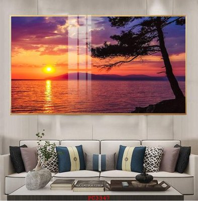 File gốc File tranh phong cảnh thiên nhiên PC3347 (vector) cho in ấn