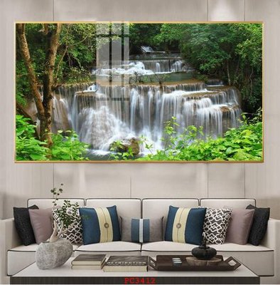 Download file gốc File tranh phong cảnh thiên nhiên PC3412 (in mica) 3D