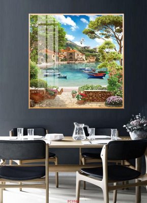 File gốc File tranh phong cảnh thiên nhiên PC3566 (in mica) cắt laser