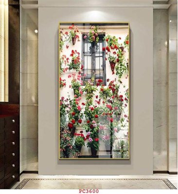 File in lụa File tranh phong cảnh thiên nhiên PC3600 (hoa văn) File tranh phong cảnh thiên nhiên PC3600