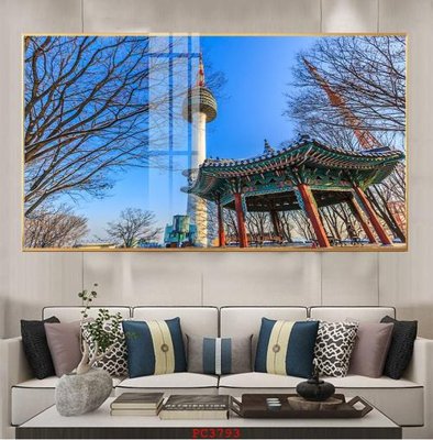 File gốc File tranh phong cảnh thiên nhiên PC3793 (in ấn) màu sắc trung thực