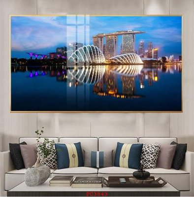 File gốc File tranh phong cảnh thiên nhiên PC3843 (in lụa) tranh mã đáo