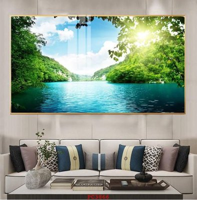 File in trần File tranh phong cảnh thiên nhiên PC3866 (file gốc) xuyên sáng